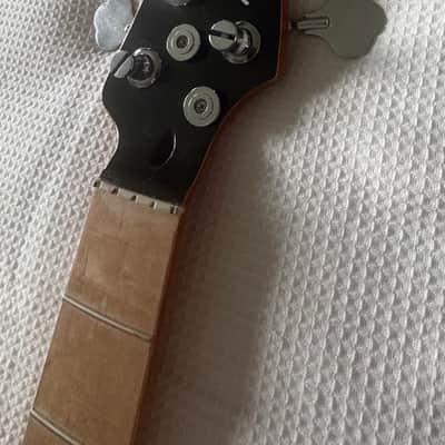 Fender Squier 2025 Affinity 5-String Jazz Bass Guitar NECK, Custom Upgraded with New Vintage 60's Style Nitrocellulose Amber Lacquer Finish, Precision P-Bass image 3