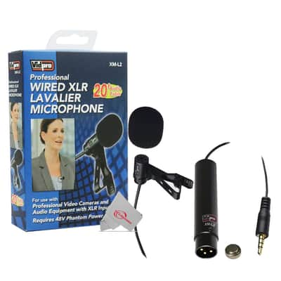 Zoom H6essential 6-Track 32-Bit Float Portable Audio Recorder + Vidpro Professional Wired XLR Lavalier Microphone XM-L2 for Pro Audio Equipment with XLR Input image 6