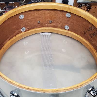 Slingerland No.159 5.5"x14" Student Model Snare Drum - White Marine Pearl VIDEO!!! image 11