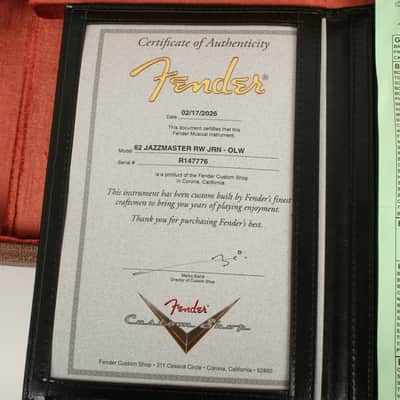 Fender Custom Shop 1962 Jazzmaster Journeyman Relic Olympic White R147776 image 12