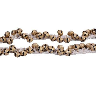 Handmade Ghungroo India Cotton String 1.6cm White Bell Pair Kathak Ghungru Bells Dancing Bells Anklets Indian image 4