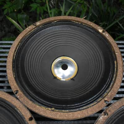Quad of original Pre Rola Celestion Greenbacks from 1970 G12H T1534 Pulsonic cone 102-014 55hz Alumi image 20