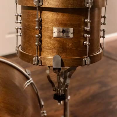MapleWorks custom Maple drum set wood hoops tube lugs Keller Maple Ayotte C&C SJC image 7