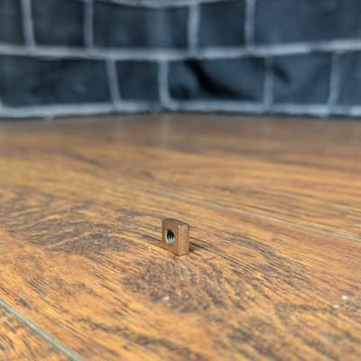 Slingerland 1960s Vintage Brass Square Nut – Original Hi‑Hat Stand Hardware image 2