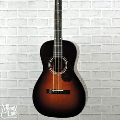 Eastman E1P-DLX-SB Acoustic Electric Parlor Guitar with Gig Bag image 1