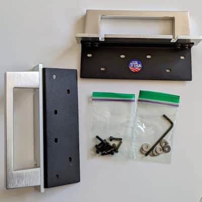 PIONEER JA-R102 Compatible Rack Mount Handles For CT-F  RG2+SR303 TX-D1000 Etc 1979 - Anodized Aluminum (Silver) image 1