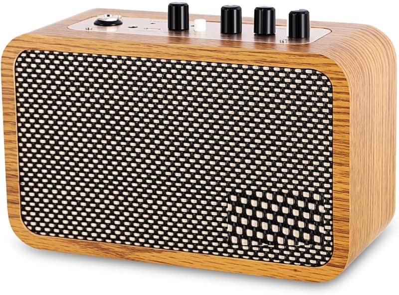 Guitar Amp 10W Mini Guitar Amplifier with Clean/Drive Channel Portable Electric Guitars Amp with Headphone Jack USB-C Rechargeable Wireless Amps for Indoor Practice,Live Streaming,Traveling image 1