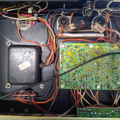 Late 70s Ampeg V-4 100-Watt Guitar Head with Distortion Control Serviced F&T Capacitors Vintage Tubes image 13