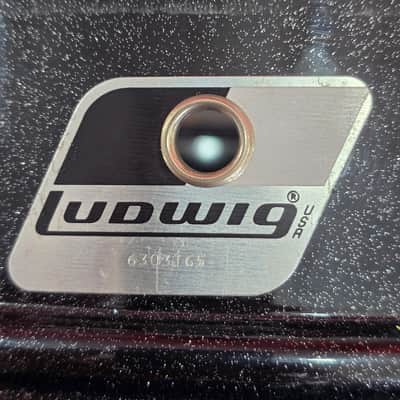 Ludwig Acrolite 14"x5" Black Galaxy Finish 1990s image 7