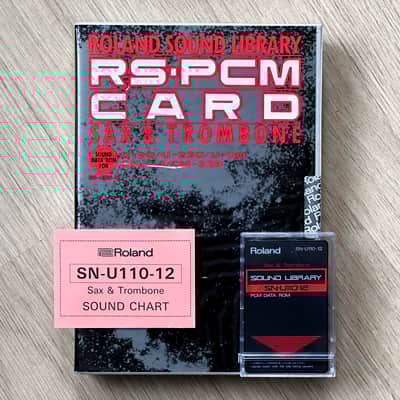 Roland U-110 / U-220 / U-20 / D-70 / MV-30 // SN-U110-12 Sax & Trombone // Voice Rom Data Card // BIG BOX!!