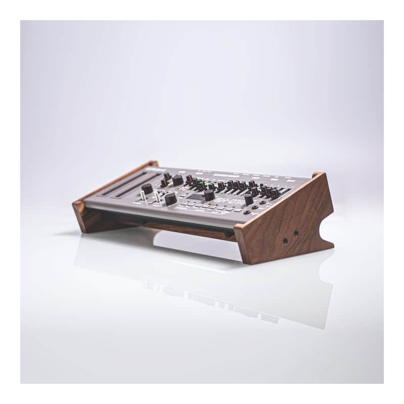 Stand for Roland Boutique synthesizer module | Handmade with solid black walnut image 1