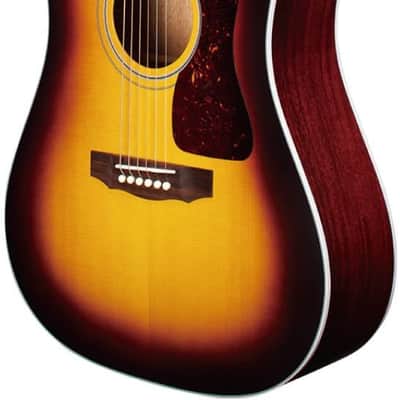 Guild D-40E ATB - All Solid, Sitka Spruce/Mahogany - Made in the USA - Antique Burst image 5