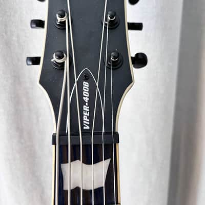 ESP LTD Viper-400B Baritone Black Satin 2021 Indonesia w/ EMG 81/85 – B Standard Setup image 3