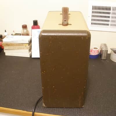 Vintage 1947-8 Supro Supreme Tube Combo Amp - 2 Tone Brown - Valco Made - Very Clean! image 4