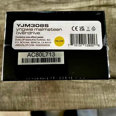 MXR Yngwie Malmsteen YJM308S Overdrive Limited Edition Yellow (500 Units Worldwide) image 3