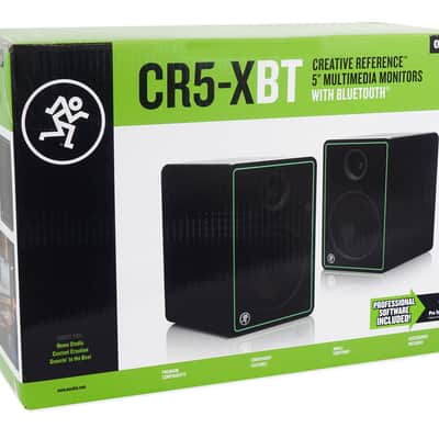 Pair Mackie CR5-XBT 5" Powered Studio Monitors w/ Bluetooth+Desk Stands+Cables image 12