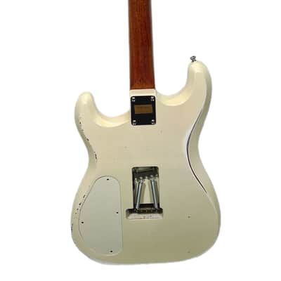 Fiam Guitars Mirari 2022 Antique White over Suntan Copper w/ Torn Trem Route, by past Ronin luthier, image 6