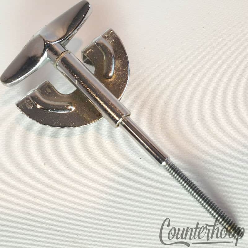 *Pearl Bass Drum Tension T-Rod+Claw Metric Thick Japan Chrome 4 3/16"Vintage 70s image 1