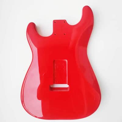 Alder Strat Style Guitar Body with Flower Graphic Finish image 6