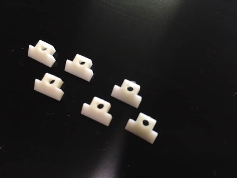 60's STYLE NYLON SADDLES FOR GIBSON ABR-1 LES PAUL DELUXE BRIDGE SG image 1