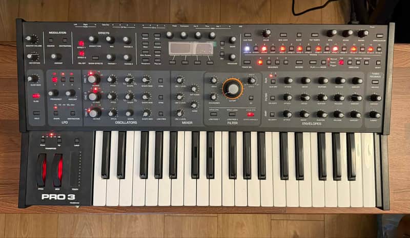 Sequential Pro 3 37-Key 3-Voice Monophonic / Paraphonic Synthesizer 2020 - Present - Black image 1