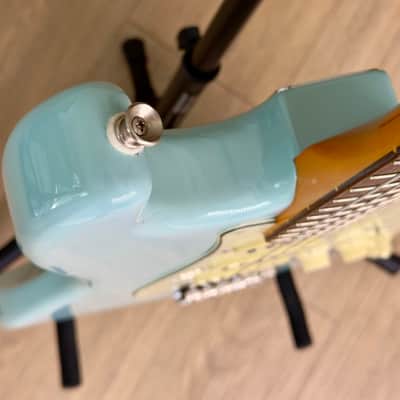 Fender Special Edition Classic Series '60s Stratocaster Lacquer with Matching Headstock, Daphne Blue CS 57/62 PUs, Fender Tweed Case image 12
