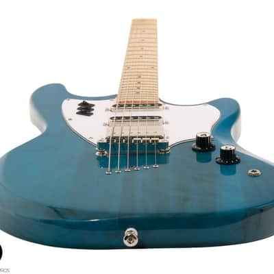 Guild Surfliner Catalina Blue 6-String Solid Body Electric Guitar with Maple Fingerboard, Mint image 9