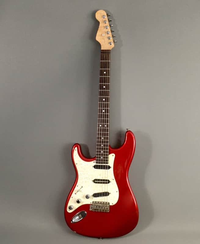 LEFTY! 1986 Vintage Boutique Super Strat Custom Guitar DiMarzio Duncan Candy Apple Red 7.6 Lb HSC image 1