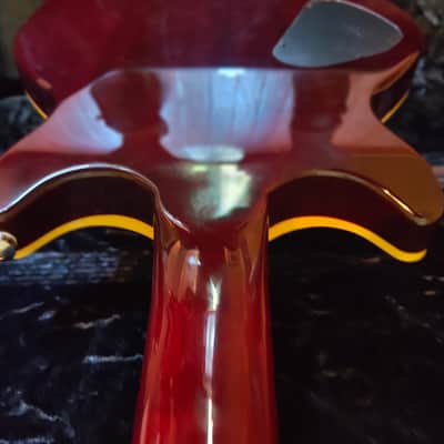 Greco MRn-140R 2014 Red Sunburst with premium Greco Hard Case image 10