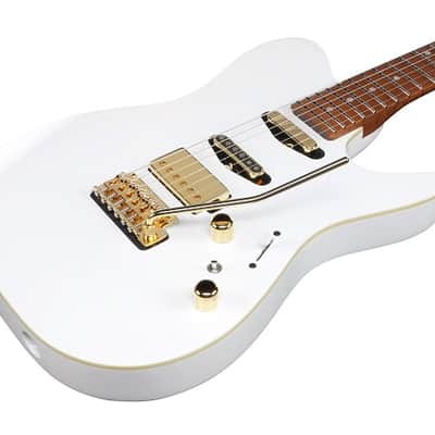 Ibanez LB1 WH Lari Basilio Signature Electric Guitar. White with Case image 6