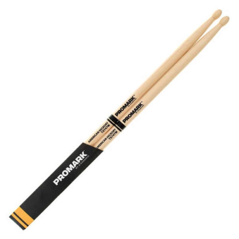 Pro-Mark Hickory 747 Wood Tip Drumsticks (1-Pair) TX747W image 1
