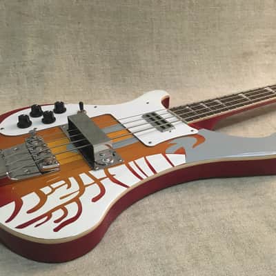 Left Hand Lefty Bass Paul McCartney 2000's Psychedelic Finish Stereo Output Neck Through DCustom image 7