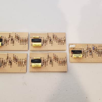 Lot of 5 Moog Polymoog Mod / Polycom cards for parts/repair