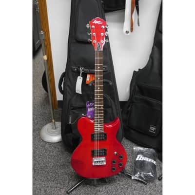 Lyon by Washburn L-115 Red Electric Guitar with Gig Bag. 1990s image 2