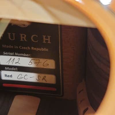 Red Gc SR 112576 with FREE Furch Guitar Strap and Original CNR image 7