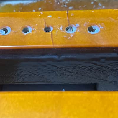 1993 MIM Fender Mexico 3TS Sunburst Stratocaster Guitar Body 6 Post Tremolo image 8
