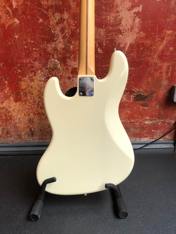 Fender Squier Silver Series MIJ Jazz Bass 1994 Off White | Reverb