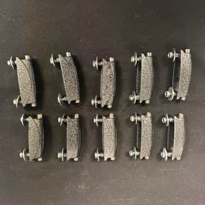 Gretsch Broadkaster Snare Lugs (10) Double-End 90’s - 00’s - Gunmetal image 1