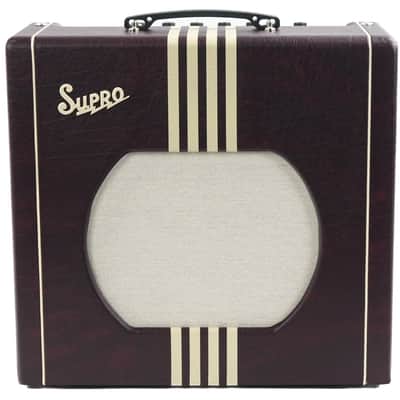 Supro Delta King 12 Burgundy White image 1