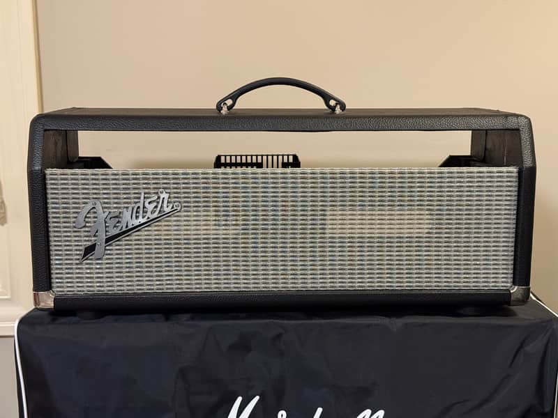 Fender Head Cabinet for Fender Deluxe Reverb, Super-Sonic 22 - Black Tolex image 1