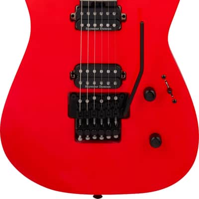 Jackson American Series Virtuoso Streaked Ebony Rocket Red w/softcase image 2