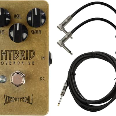 Skreddy Pedals Hybrid Overdrive Medium Gain Overdrive/Distortion with 3 Cables image 1