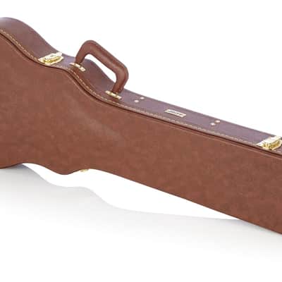 Gator GW-LP-BROWN Gibson Les Paul Guitar Deluxe Wood Case Brown image 5