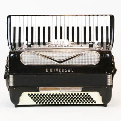 1950s Universal Electric Accordion Rare Stereo Model Vintage with Original Case Made in Italy image 3