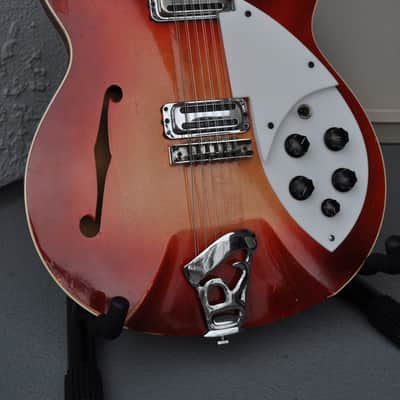 Original 1965 Rickenbacker Rose Morris Model 1993 Export 12-String Fireglo image 3
