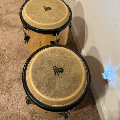 Latin Percussion LP Aspire Series 10"/11”/12" Conga Set, Black Hardware, Natural Finish image 3