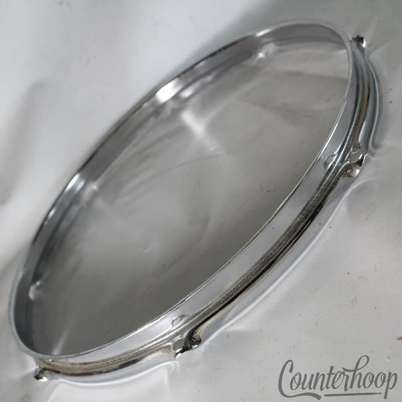 Rogers 14" Powertone Snare/Floor Tom Drum Batter Rim/Hoop 8Lug Triple-Flange 60s image 1