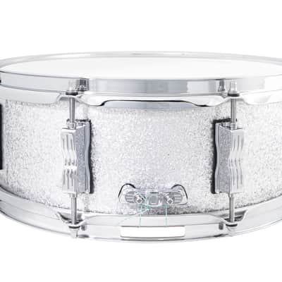 Ludwig Legacy Silver Sparkle Jazz Fest 5.5x14" Mahogany Snare Drum | NEW Authorized Dealer image 3