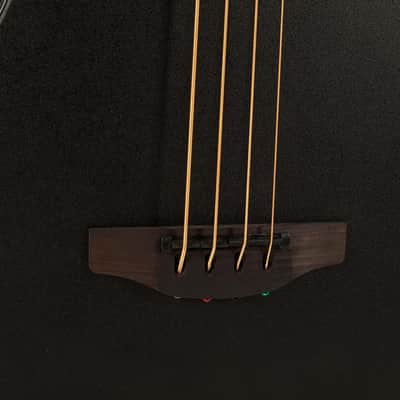 Ovation E-Acoustic Bass Pro Series Elite B778TX Mid Cutaway - 4-String - Solid A-Grade Sitka Spruce Top - Lyrachord Body - Strings Adamas Nuova Coated - Black Textured - B778TX-5-G image 5
