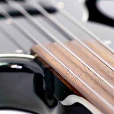 Eastwood MRG Series EUB-1 Fretless Electric Bass with Case – Black image 7
